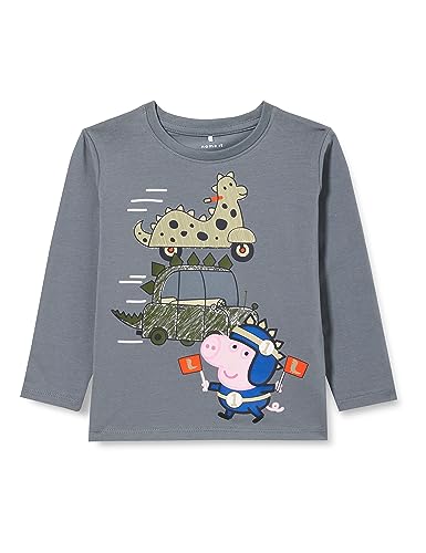 NAME IT Jungen Nmmalvise Peppapig Ls Top Cplg, Stormy Weather, 92 von NAME IT
