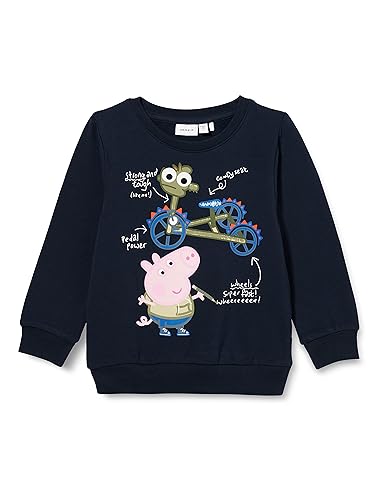 NAME IT Jungen Nmmasimi Peppapig Sweat Bru Cplg, Dark Sapphire, 86 von NAME IT