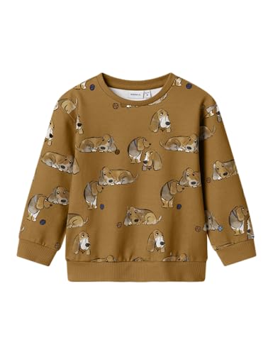 NAME IT Jungen Nmmkody Ls Nreg Sweat Unb, Dull Gold, 116 EU von NAME IT