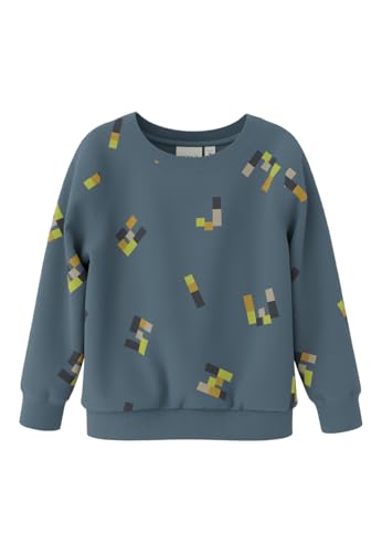NAME IT Jungen Nmmleore Ls Bru Pb Sweatshirt, Bluefin, 98 EU von NAME IT