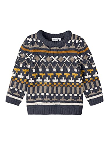 NAME IT Jungen Nmmoralle Ls Knit, India Ink, 110 von NAME IT