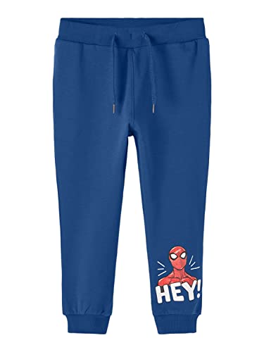 NAME IT Jungen Nmmsvende Spiderman Swe Pants Bru Mar, True Blue, 98 von NAME IT