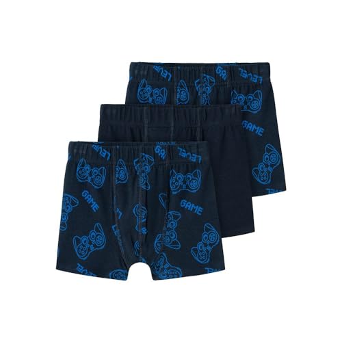 NAME IT Jungen Nmmtights 3p Dark Sapphire Gamer Noos, Dark Sapphire, 104 von NAME IT