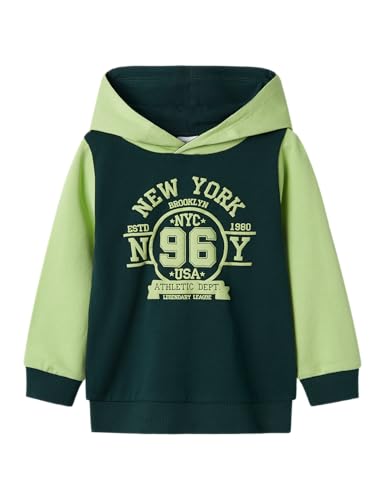 NAME IT Jungen Nmmveblock Sweat Wh Unb Kapuzenpullover, Pine Grove, 86 EU von NAME IT