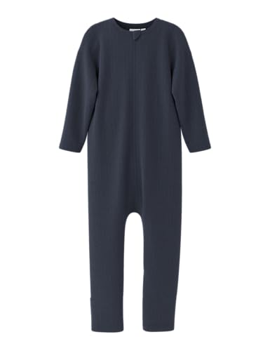 NAME IT Jungen Nmmwang Wool Needle Nightsuit Solid Noos Schlafanzug, Blau, 110 EU von NAME IT