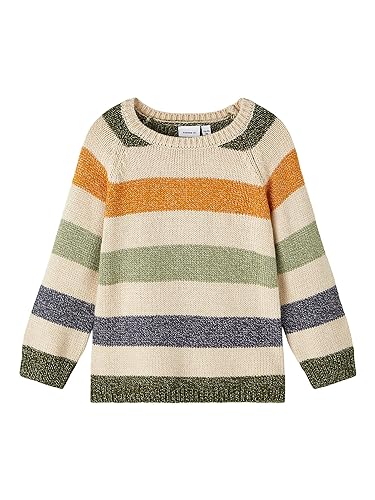 NAME IT Jungen Strick-Pullover NMMOTAL LS Knit, Größe:122/128, Farbe:Peyote Melange von NAME IT