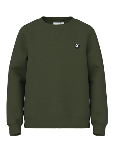 NAME IT Jungen Sweatshirt Rundhals NMMVIMO LS Sweat BRU, Größe:116, Farbe:Rifle Green von NAME IT