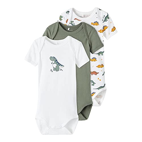 NAME IT Jungen nbmbody 3p laurel wreath dino noos Schlafanzug, Wreath, 56 EU von NAME IT