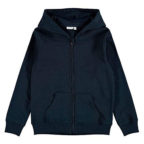 NAME IT Jungen NKMNESWEAT Card W Hood UNB NOOS Hoodie-Jacke, Dark Sapphire, 104 von NAME IT