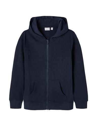 NAME IT Jungen NKMNESWEAT Card W Hood UNB NOOS Hoodie-Jacke, Dark Sapphire, 110 von NAME IT