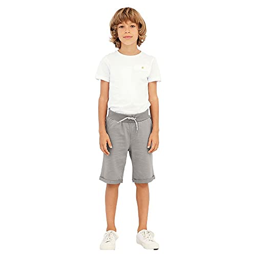 NAME IT Jungen NKMVERMO Long SWE UNB F NOOS Shorts, Grey Melange, 92 von NAME IT