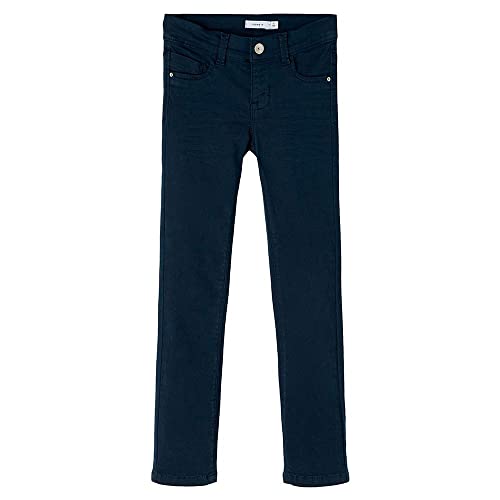 NAME IT Mädchen Stoffhose Mir Verstellbarer Taile Dark Sapphire-122 von NAME IT