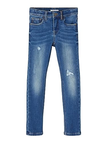 NAME IT Kindern NKMCONEX DNMTURNS 3613 PANT NOOS Jeans, Dark Blue Denim, 128 von NAME IT