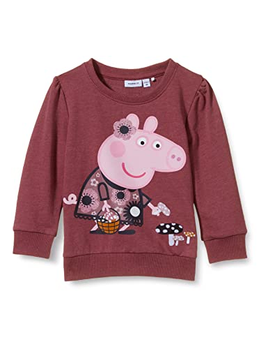 NAME IT MINI Mädchen NMFPEPPAPIG FRIGG SWEAT UNB PEP Sweatshirt, Deco Rose, 86 von NAME IT