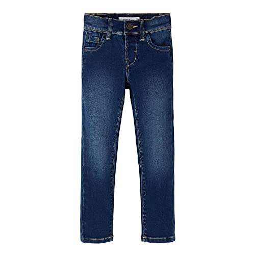 NAME IT MINI Mädchen NMFPOLLY DNMTINDYSS PANT CAMP Jeans, Medium Blue Denim, 98 von NAME IT