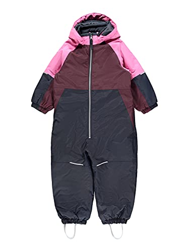NAME IT MINI Mädchen NMFSNOW03 Suit Block 1FO Schneeanzug, Ibis Rose, 80 von NAME IT