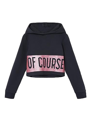 NAME IT Mädchen Cropped Sweatshirt mit Kapuze nkfLEONIE 158-164 von NAME IT