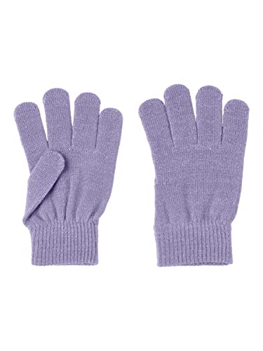 NAME IT Mädchen Glitzer Strick Handschuhe nkfMAGIC (9-12 Jahre, Lavender) von NAME IT