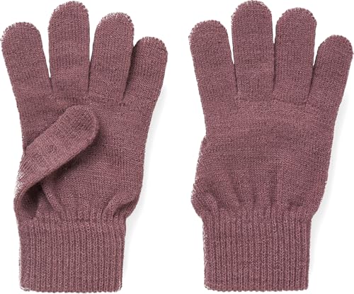 NAME IT Mädchen Glitzer Strick Handschuhe nkfMAGIC (9-12 Jahre, Grape) von NAME IT