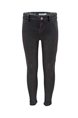 NAME IT Mädchen Jeans Nittera Skinny Dnm Pant Nmt Noos, Grau (Dark Grey Denim), 128 von NAME IT