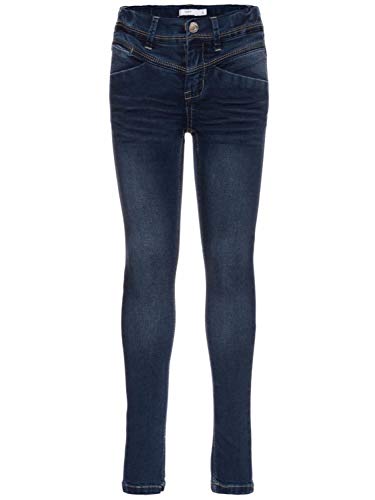 NAME IT Mädchen Stretch-Jeans Skinny Fit Dark Blue Denim 104 von NAME IT
