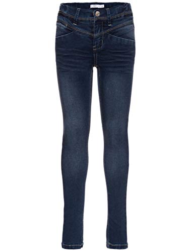 NAME IT Mädchen Stretch-Jeans Skinny Fit Dark Blue Denim 122 von NAME IT