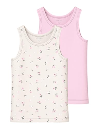 NAME IT Mädchen Jet Stream Nmftank Top 2P Flower Noos, Numeric_92 von NAME IT