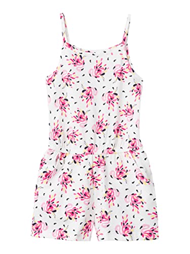 NAME IT Mädchen Jumpsuit Overall nkfVIGGA (128,Flamingo Abstract) von NAME IT