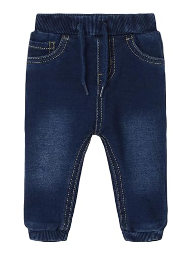 NAME IT Mädchen NBMBUNDO DNMTRUEBO SWE Pant NOOS Hose, Dark Blue Denim, 68 von NAME IT