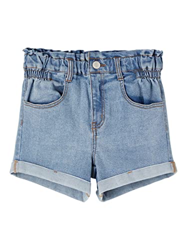 name it Mädchen NKFBELLA DNMTAZZA HW NOOS Jeans-Shorts, Light Blue Denim, 92 von NAME IT