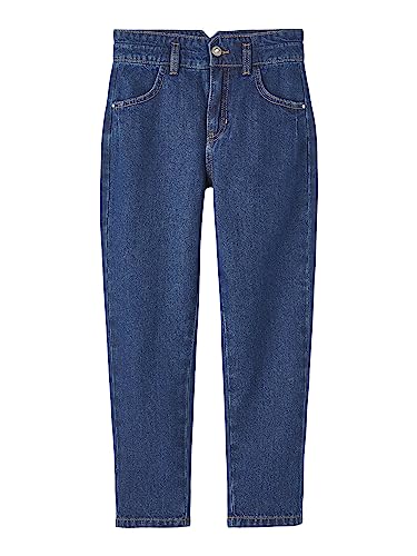 NAME IT Mädchen NKFBELLA HW MOM AN Jeans 1092-DO NOOS Jeanshose, Dark Blue Denim, 146 von NAME IT