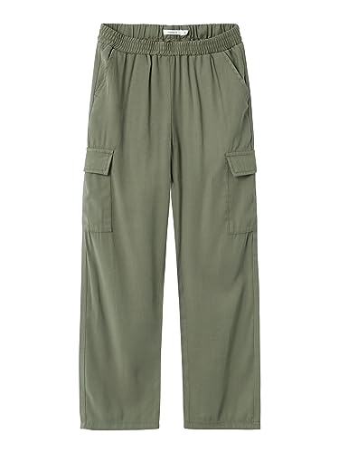 NAME IT Mädchen Nkfbella St TWI Cargo 8262-bu Noos Hose, Deep Lichen Green, 134 EU von NAME IT