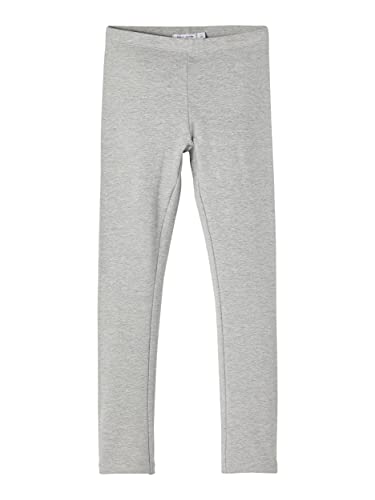 NAME IT Mädchen Bio-Baumwoll Leggins/Hose Grey Melange 128 von NAME IT