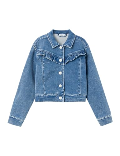 NAME IT Mädchen NKFEMMA SWE DNM Jacket 4103-TH NOOS Jeansjacke, Medium Blue Denim, 152 von NAME IT