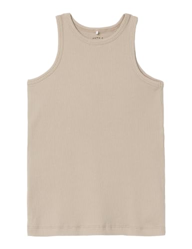 NAME IT Mädchen NKFKAB SL Slim TOP NOOS Ripptanktop, Pure Cashmere, 116 von NAME IT