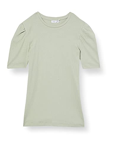 Name It Mädchen NKFKABEXI SS Slim TOP NOOS T-Shirt, Desert Sage, 134-140 von NAME IT