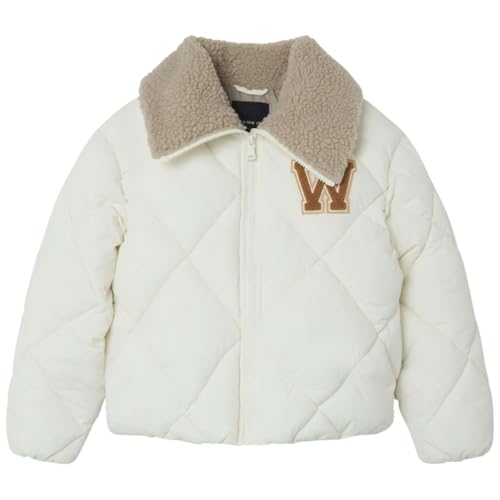 NAME IT Mädchen NKFMELBOURNE Puffer Jacket Pufferjacke, Jet Stream, 140 von NAME IT