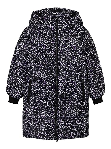 NAME IT Mädchen NKFMEO Long Jacket Leo Jacke, Thistle, 128 von NAME IT