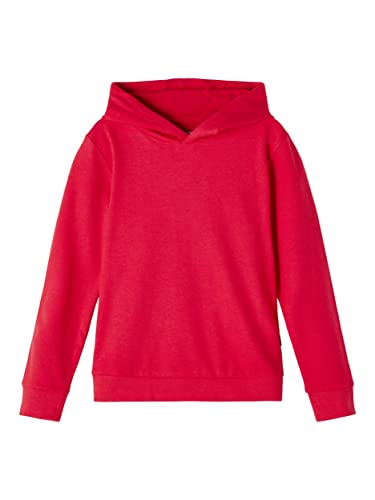 NAME IT Mädchen Kapuzen Sweater aus Bio-Baumwolle Tomato Puree 116 von NAME IT