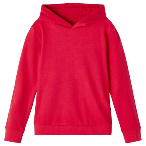 NAME IT Mädchen Kapuzen Sweater aus Bio-Baumwolle Tomato Puree 98 von NAME IT