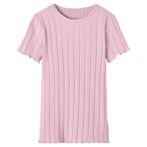 NAME IT Mädchen NKFNORALINA SS TOP NOOS T-Shirt, Parfait Pink, 134/140 cm von NAME IT