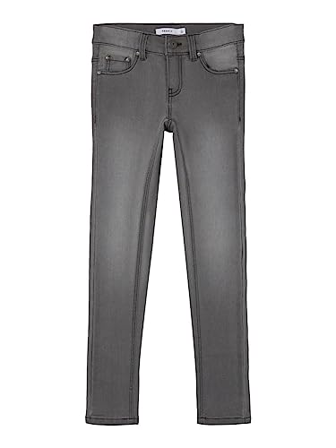 NAME IT Mädchen NKFPOLLY Skinny 9214-IS PB Jeans, Medium Grey Denim, 164 cm von NAME IT