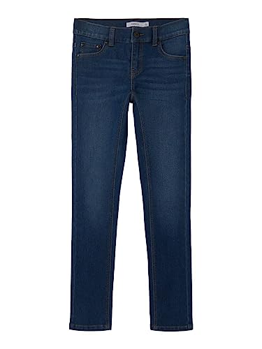 NAME IT Mädchen NKFPOLLY Skinny Jeans 9214-IS PB Jeanshose, Dark Blue Denim, 122 von NAME IT