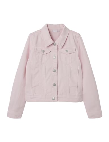 NAME IT Mädchen NKFREJA Twill Jacket 4160-YF NOOS Twilljacke, Parfait Pink, 128 von NAME IT