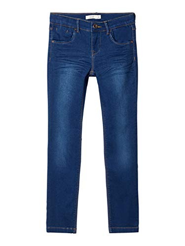 NAME IT M dchen Nkfsalli Dnmthayers 3391 Swe Pant Noos Jeans, Dark Blue Denim, 134 EU von NAME IT