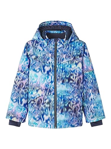NAME IT Mädchen NKFSNOW10 Jacket Pastel Mix FO Jacke, Blue Tint, 128 von NAME IT