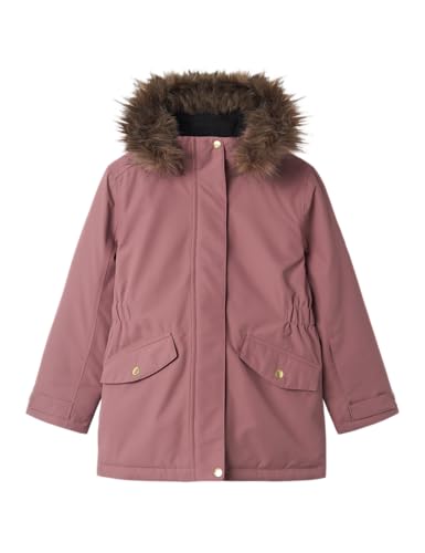 NAME IT Mädchen NKFSNOW10 SKI Jacket SOLID FO NOOS Schneejacke, Grape Shake, 128 von NAME IT