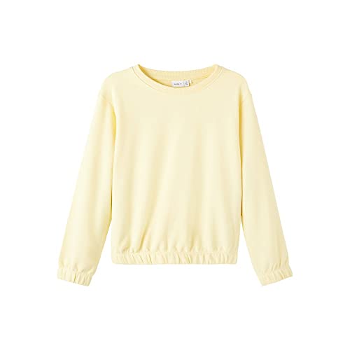 NAME IT Mädchen NKFTULENA LS Sweat UNB NOOS Sweatshirt, Double Cream, 92 von NAME IT
