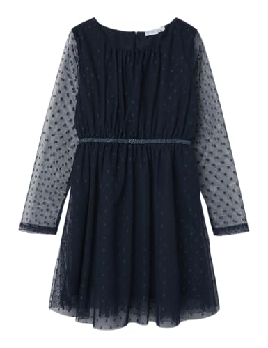 NAME IT Mädchen NKFVABOS LS Dress NOOS Nachtwäsche Set, Dark Sapphire, 146 von NAME IT