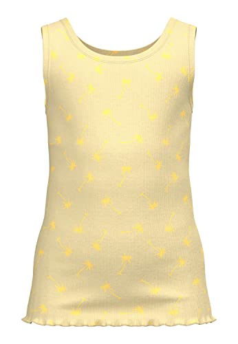 NAME IT Mädchen NKFVEMINNA Slim Tank TOP H Tanktop, Double Cream, 128 von NAME IT